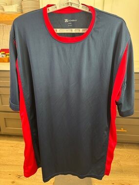 Boombah Navy & Red Athletic Tee - Size XXXL
